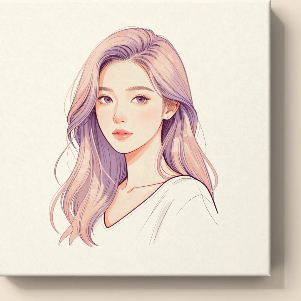 Blush-Tone Character Art